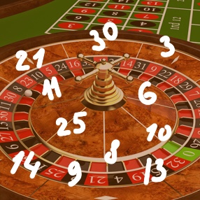Roulette with few random numbers