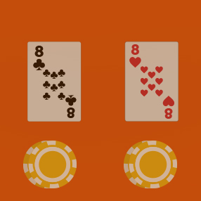 Split blackjack hand