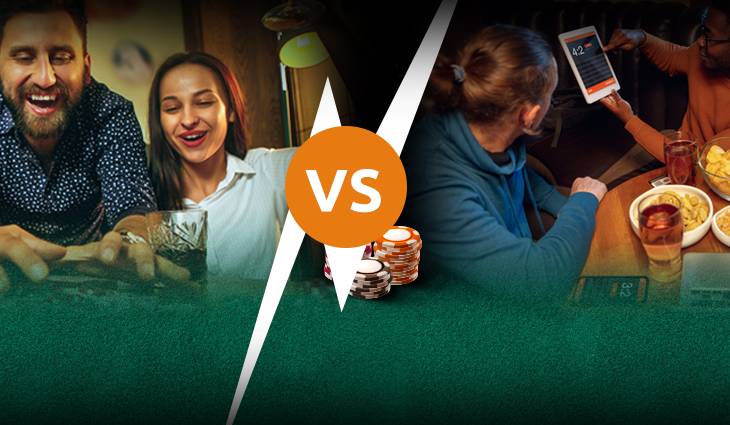 Casino físico e casino online