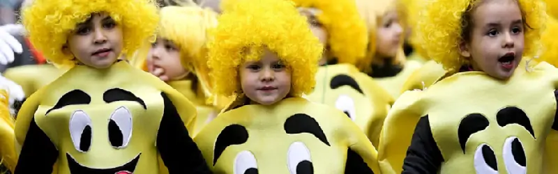 Desfile de Carnaval com Crianças